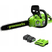 Greenworks 2X24 V pilarka lancuchowa 36 cm Gd24X2Cs36K4X zestaw z ladowarka i 2X aku 4.0 Ah Gr2006507Ud 6952909065052  Joinedit62387587