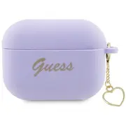 Guess guap2lschsu airpods pro 2 cover purpurowy purple silicone charm heart collection  Guap2Lschsu 138259-Uniw 3666339110994 Gue002655-0 Gue2402