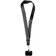 Guess Guoucpnleh4K Universal Cbdy Nylon Chain pasek czarnyblack  maciņš apvalks mobilajam telefonam