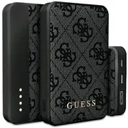 Guess Powerbank 18W Gupb10Dp4Gegk 10000Mah czarnyblack 4G Leather Metal Logo  13295481 154893-Uniw 3666339171384 Gue003270-0 mobilā uzlādes iekārta