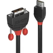 Hdmi an Dvi-D Single Link Kabel 10M  Black Line 36275 adapteris
