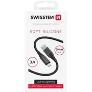 Kabel Usb Swissten Usb-A - Lightning 0.4 m Czarny 8595217487710  Joinedit73985422 kabelis