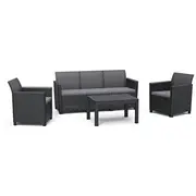 Keter Darza mebelu komplekts Claire 5 Seater Set ar galdinu Orlando peleks 8711245154701  R91121 Dārza mēbeles