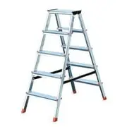 Krause Dopplo double-sided step ladder silver  120434 Ke120434