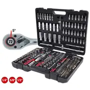Ks Tools 1/4  3/8 1/2 Chromeplus Socket Set 195 pcs 4042146693513 918.0795