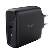 Lādētājs Trust Maxo 65W 2X Usb-C Black 8713439253801  25380 iekārtas lādētājs