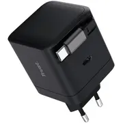 Lādētājs Trust Maxo 65W Black Usb-C 67 cm izvelkams vads 8713439258059  25805 iekārtas lādētājs