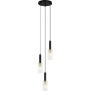 Lampa wiszaca Italux Perola nowoczesna czarny  Pnd-43363-3 BkBr 5900644314615 Joinedit36990302