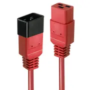 Lindy 1M Iec C19 to C20 Extension  red 4002888301237 30123 Barošanas kabelis