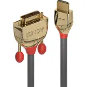 Lindy Hdmi an Dvi-D Single Link Kabel Gold Line 5M  36197 adapteris
