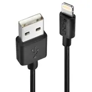 Lindy Usb an Lightning Kabel schwarz 0.5M  31319 kabelis vads