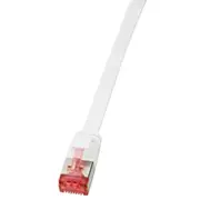 Logilink Flachpatchkabel Rj45 U/Ftp Cat6 1.00M weis  Cf2031S tīkla kabelis