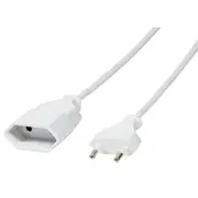 Logilink Netzkabel Euro Cee 7/16 Stecker zu Dose  2M White Cp126 adapteris