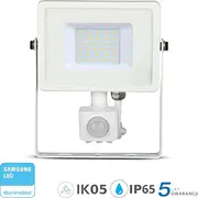 Naswietlacz V-Tac Projektor Led 30W 2400Lm 6400K Dioda Samsung z czujnikiem ruchu Pir Bialy Ip65 459 3800157631150  Joinedit22647706