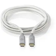 Nedis Cctb64020Al20. Kabellange 2 m  Anschluss 1 Usb C Usb-Version Usb4 Gen 2X2 Maximale Datenubertragungsrate 200 Cctb64020Al20