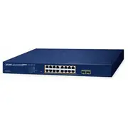 Planet 16-Port Poe Web Smart Switch Gs-2210-16P2S  Gs 2210 16P2S komutators