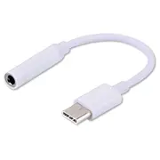 Savio  Ak-35 Socket type C - Jack stereo 3 5 mm 0 12 m white color 5901986044178 Ak-35/W Usb kabelis