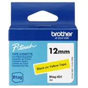 Schriftband Brother 12Mmx4M schwarz/gelb Btag-631  Btag631
