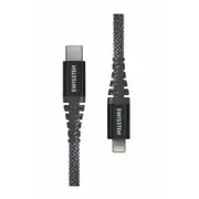Swissten Kevlar Kabelis Usb-C / Lightning 1.5M 60W  71544010 Usb kabelis