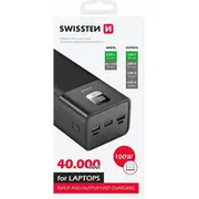 Swissten Power Line Bank Ārējas Uzlādes Baterija 40 000 mAh / 100W  22013941 Powerbank mobilā uzlādes iekārta