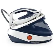 Tefal Steam Station Pro Express Gv9712E0 3000 W  1.2 L 7.7 bar Auto power off Vertical steam function Calc-Clean White/Blue 1 Gludeklis