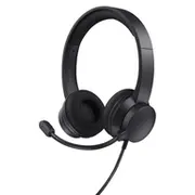 Trust Ayda Pc On-Ear Noise cancelling headset Black 25089  8713439250893 austiņas