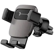 Uchwyt grawitacyjny Baseus Cube na kratke  aluminiowy Czarny 6953156210004 52467-Uniw Bra007462 Suyl-Fk01
