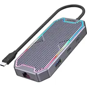 Unitek Hub Usb-C  Hdmi 2.0 Rj45 3 5Mm 100W 10Gbps D1029A Usb centrmezgli