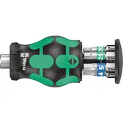 Wera Kraftform compact stubby magazine 3 bit set Black/Green  7 pieces 05008875001