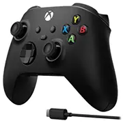 Xbox Series X Wireless Controller Carbon Black  Usb-C Cable 889842657517 1V8-00002 spēļu konsoles gampad