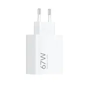 Xiaomi 67W Hypercharge Power Adapter Type-A  White 6932554423599 Bhr07Skeu 64003 iekārtas lādētājs