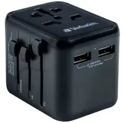 Adapteris Verbatim Universal Travel 2 x Usb 023942495437  49543V