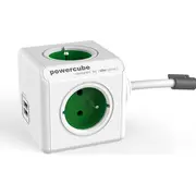 Allocacoc 2402Gn/Freupc power extension 1.5 m 4 Ac outlets Indoor Green White  8718444085812 Extended Usb 1 5M 2402 G elektrības pagarinātājs