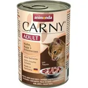 Animonda Carny Karma Adult Kurczak  Indyk Kacze serca puszka 400G Vat011838 4017721837415 Joinedit17804344 kaķu barība