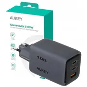 Aukey Pa-C5 Comet Mix 3 Wall Charger  3Xusb 2Xusb-C i 1Xusb-A 100W 5A Qc5.0 Pd3.0 Afc Pps Fcp Scp 689323788217 iekārtas lādētājs