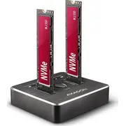 Axagon Adsa-M2C Nvme Clone Dual Ssd Dock Station  Adsa M2C Zuwe-480 dock stacijas Hdd adapteri