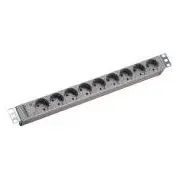 Bachmann 9Fach Steckdosenleiste 48.3Cm/19 collas without E/A Schalter aluminium  19.07.1183 333.401 Serveru aksesuāri
