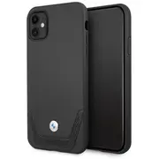 Bmhcn61Rswpk Bmw Signature Leather Lower Stripe Case for iPhone 11 Black  3666339011802 77248-Uniw Bmw000383 Bmw000383-0 maciņš apvalks mobilajam telefonam
