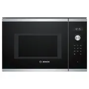 Bosch Microwave Oven Bfl554Ms0 Built-In  31.5 L Retractable Rotary knob Start button Touch Control 900 W Stainless steel Defrost 19110062 Cepeškrāsns