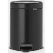 Brabantia atkritumu tvertne ar pedāli Newicon  5 l Matt Black 112928 8710755112928 22112928