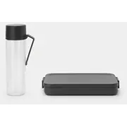 Brabantia Make  Take pusdienu pārtraukuma komplekts dark grey 206689 8710755206689 Pārtikas uzglabāšanas piederumi