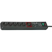Brennenstuhl Secure-Tec surge protection power strip 6 sockets 3 m black 1159490966  4007123611874 elektrības pagarinātājs