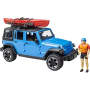 Bruder bruder Jeep Wrangler Rubicon Unlimited with kayak and figure  model vehicle 4001702025298 02529 Br-02529 Rotaļu auto un modeļi