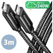 Bucm2-Cm30Ab cable 240W Usb-C  3.0M 5 Bucm2 Cm30Ab Zuus-665 Usb kabelis