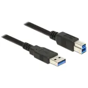 Cable Usb 3.0 1M  Am-Bm black 85066 kabelis