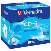 Cdr 40X Jc 800Mb Verbatim 10 pieces  43428 matricas