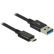 Delock 1M Usb 3.1 Gen 2 Type-C/Type-A A C black Kabel 83983  De kabelis