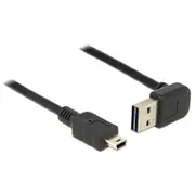 Delock Cable Easy-Usb 2.0-A male up/down angled  Usb 2.0 mini 1 m 83543 kabelis