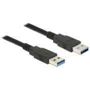 Delock Cable Usb 3.0 Type-A male  2M black De 85062 kabelis