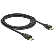 Delock Displayport 2M black 83806  De kabelis video audio